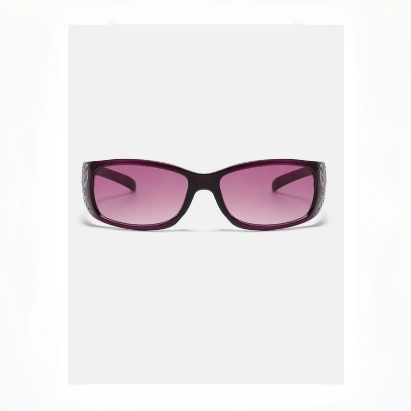 New Printed Diamond Studded Retro Cat Eye Women's Sunglasses Personalized And Trendy Outdoor Sun Protection Sunglasses