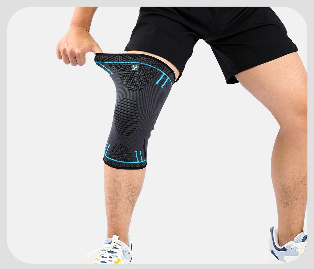 1 piece of compression knee support sleeve, elastic, breathable, anti slip knee protection, suitable for football, basketball, g