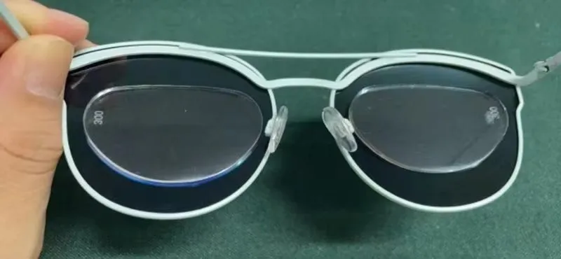 2026 Silicone Stick-on Myopic Lenses Portable Nearsighted Patch Adhesive Sunglasses Swimming Glasses Sports Protective Glasses