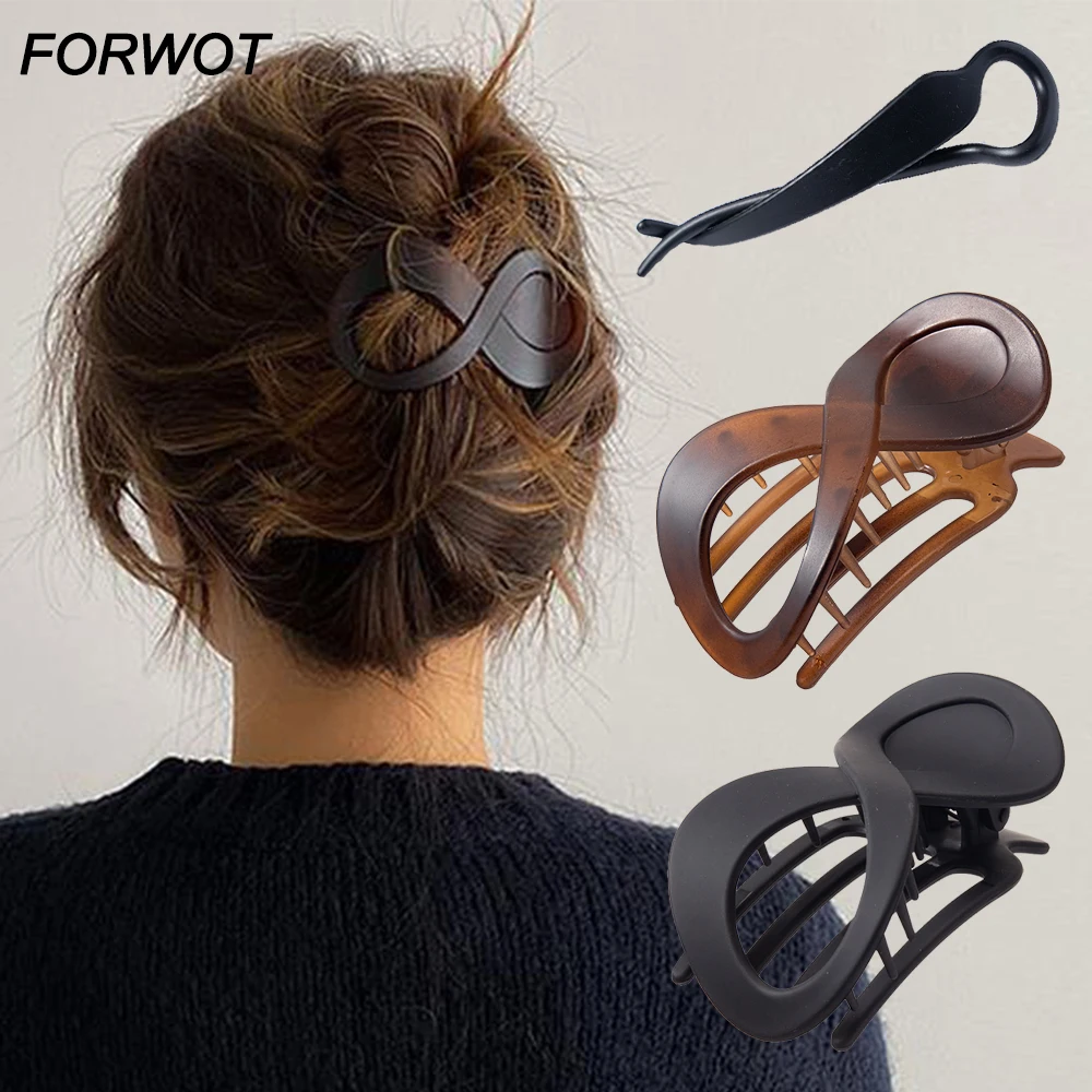 Hair Clip Seamless Plastic Duckbill Claw Women Large Hair Clamp for Women Girls Simple Hairpins Styling Tools Hair Accessories