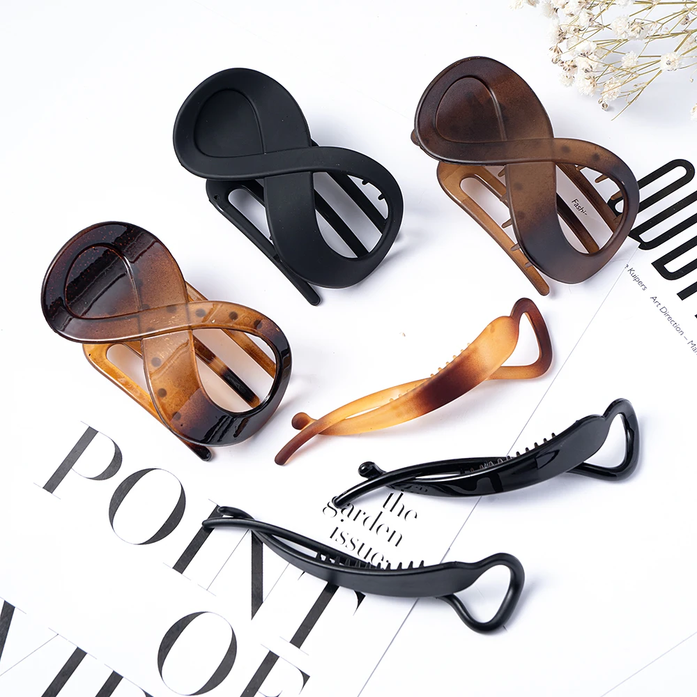 Hair Clip Seamless Plastic Duckbill Claw Women Large Hair Clamp for Women Girls Simple Hairpins Styling Tools Hair Accessories