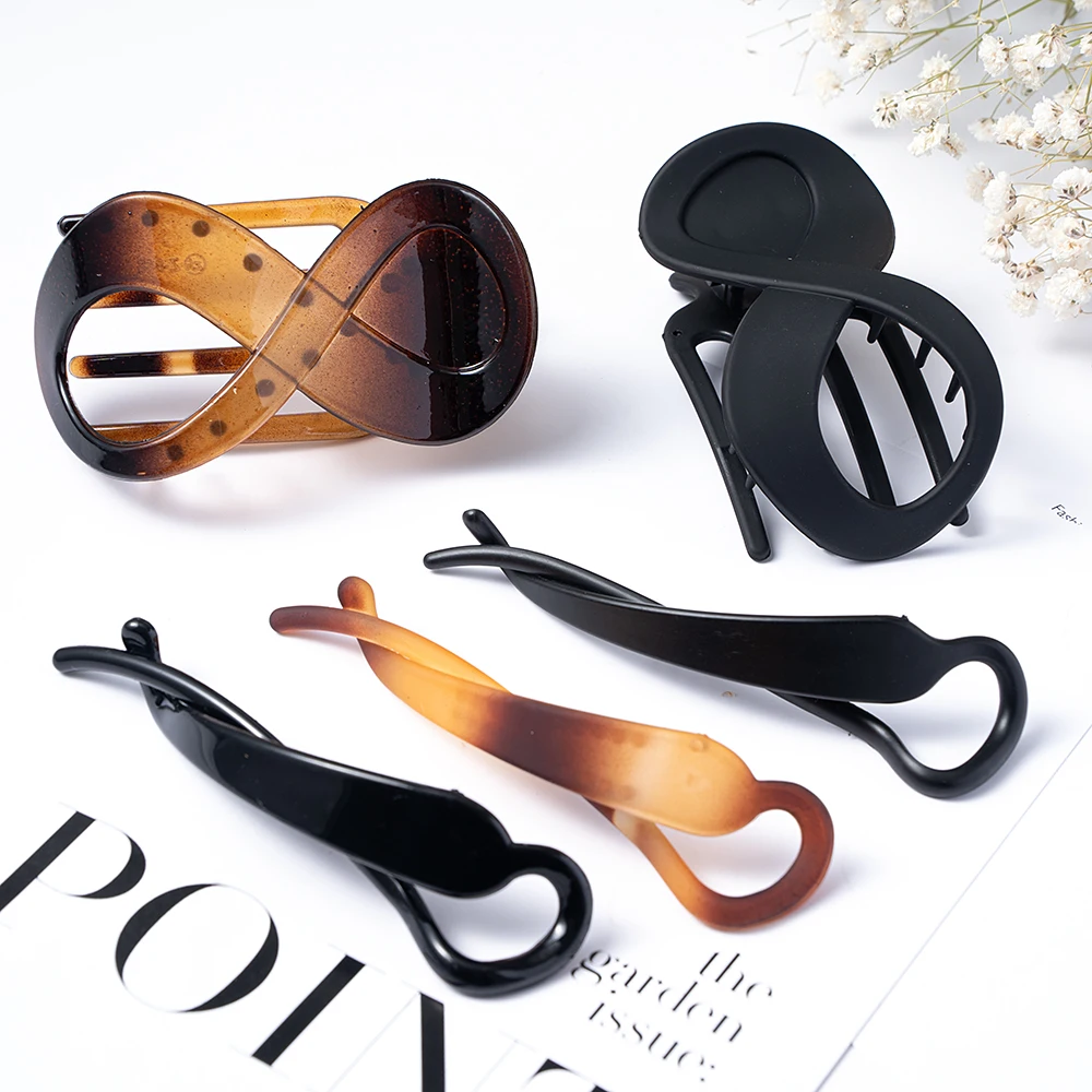 Hair Clip Seamless Plastic Duckbill Claw Women Large Hair Clamp for Women Girls Simple Hairpins Styling Tools Hair Accessories