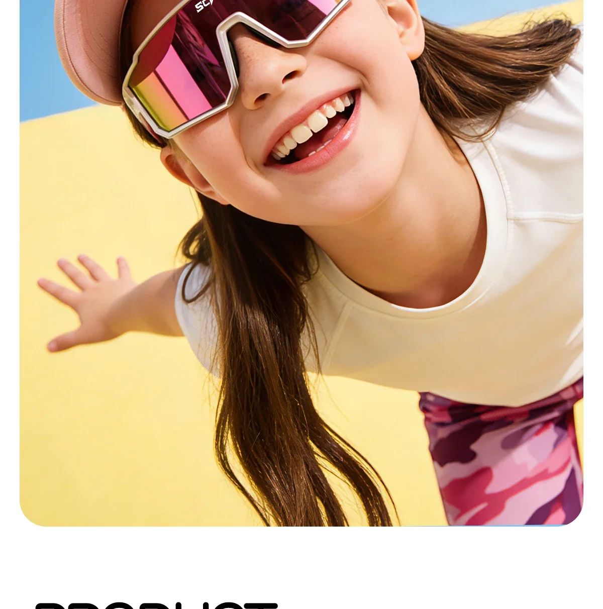 SCVCN Kids Fashion Sunglasses Photochromic UV400 Baseball Glasses Cycling Glasses for Boys Girls Camping Hiking Eyewear 2026