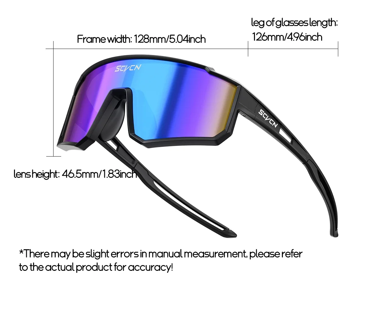 SCVCN Kids Fashion Sunglasses Photochromic UV400 Baseball Glasses Cycling Glasses for Boys Girls Camping Hiking Eyewear 2026