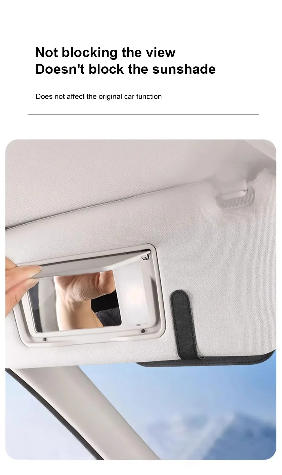 MJYIWANG Car Glasses Case Premium Suede/Leatherette Auto Sun Visor Glasses Holder Sunglasses Protective Case for Car Accessories