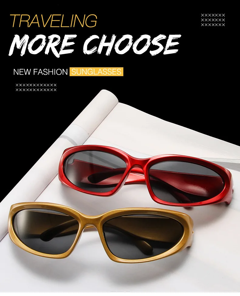 Y2k New Punk Sports Sunglasses For Men Women Luxury Brand Designer Sun Glasses Men's Fashion Vintage Shades  Goggle Eyewear