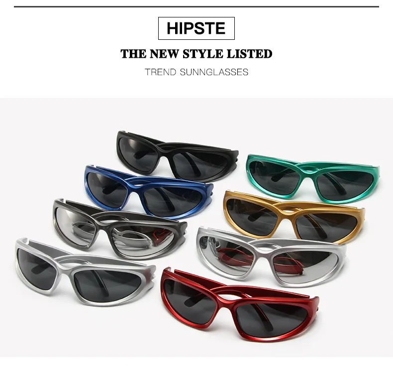 Y2k New Punk Sports Sunglasses For Men Women Luxury Brand Designer Sun Glasses Men's Fashion Vintage Shades  Goggle Eyewear