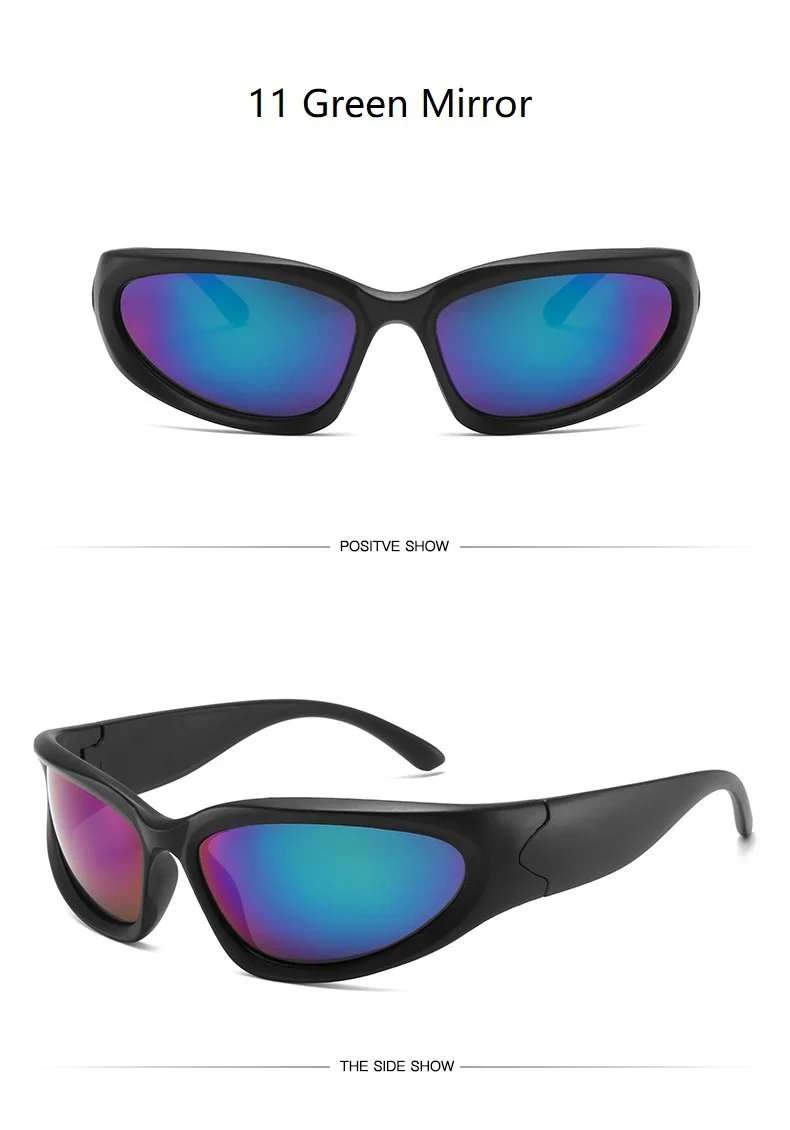 Y2k New Punk Sports Sunglasses For Men Women Luxury Brand Designer Sun Glasses Men's Fashion Vintage Shades  Goggle Eyewear