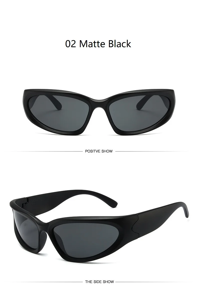 Y2k New Punk Sports Sunglasses For Men Women Luxury Brand Designer Sun Glasses Men's Fashion Vintage Shades  Goggle Eyewear