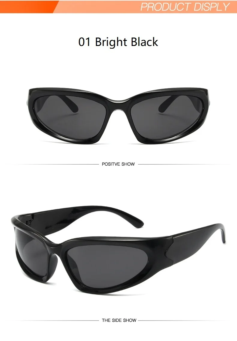 Y2k New Punk Sports Sunglasses For Men Women Luxury Brand Designer Sun Glasses Men's Fashion Vintage Shades  Goggle Eyewear