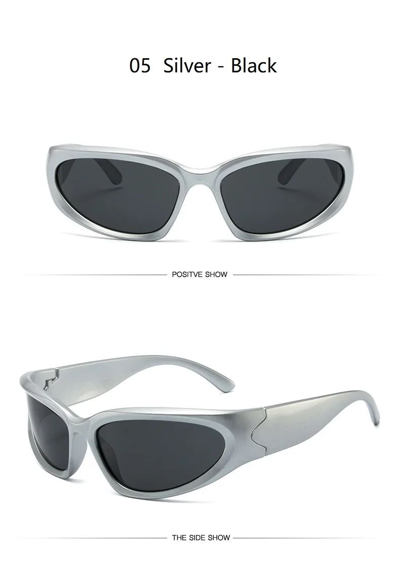 Y2k New Punk Sports Sunglasses For Men Women Luxury Brand Designer Sun Glasses Men's Fashion Vintage Shades  Goggle Eyewear