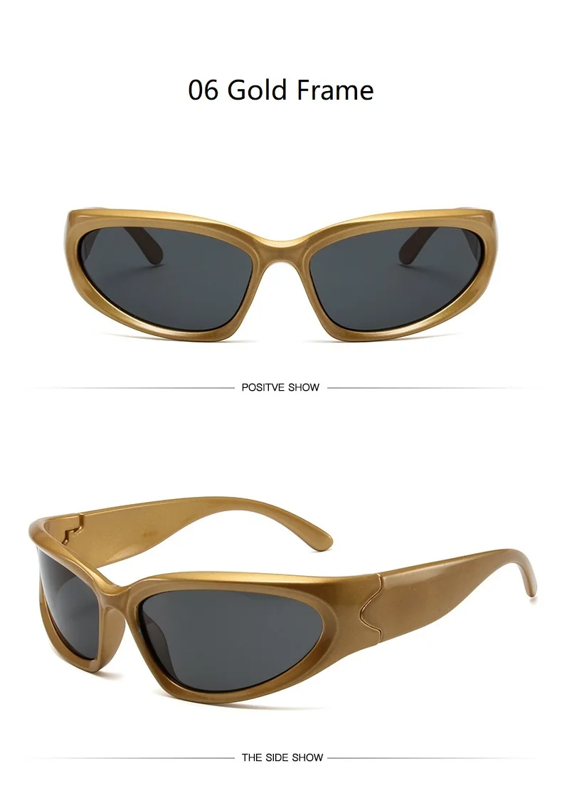 Y2k New Punk Sports Sunglasses For Men Women Luxury Brand Designer Sun Glasses Men's Fashion Vintage Shades  Goggle Eyewear