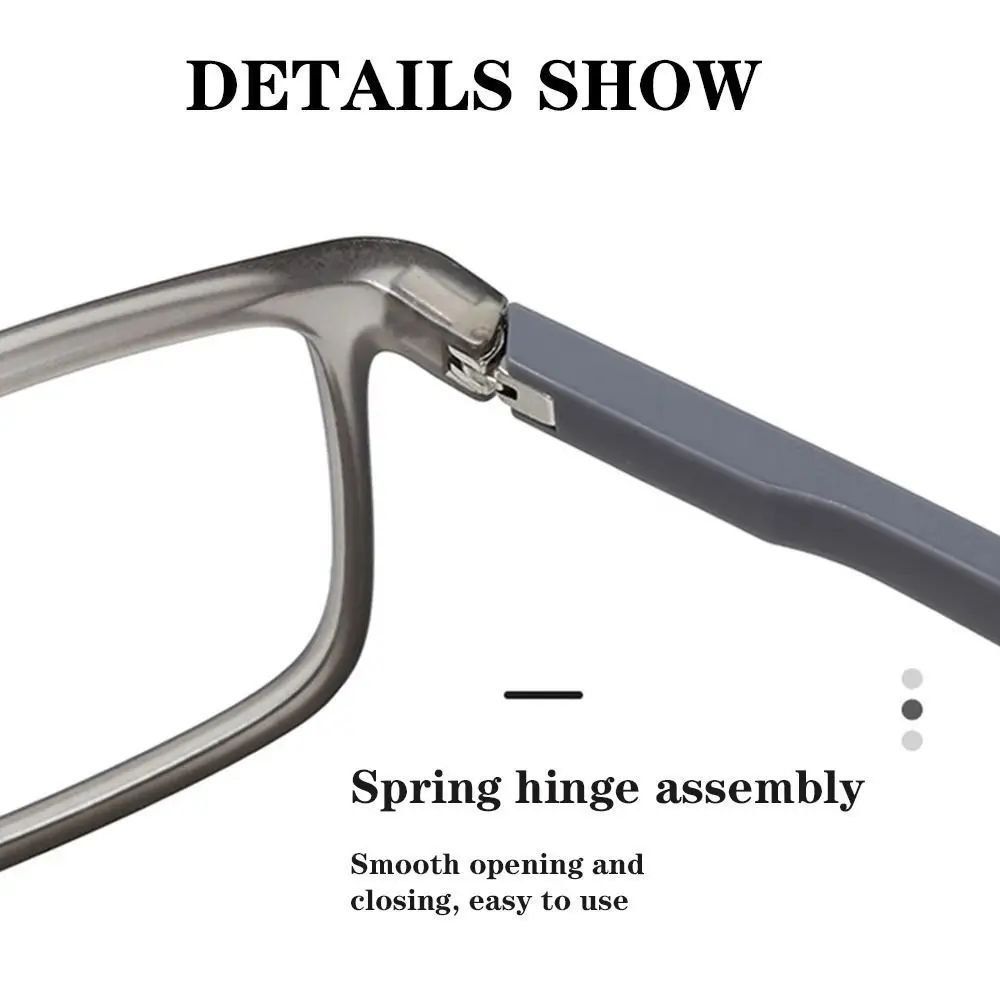 Soft Multifocal Progressive Reading Glasses TR90 Anti Blue Light Near Far Eyewear Men Women's Large Frame Farsight Eyeglasses 