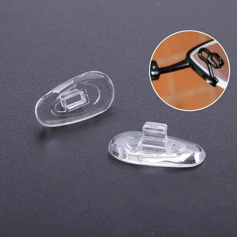 10pcs(5Pairs)Premium Silicone Nose Pads for Glasses – Soft Air Cushion, Screw-On Design, Comfort & Grip Enhancer