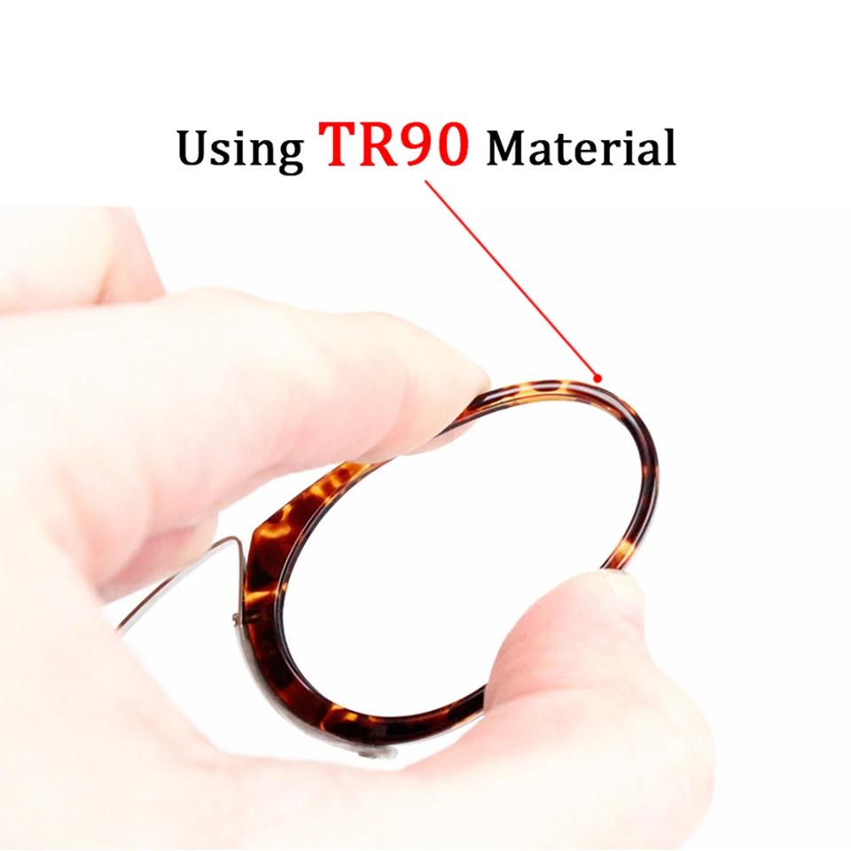 NONOR TR Clip Nose Bridge Mini Reading Glasses 1.0 To 3.5 Portable Presbyopic Glasses With Case