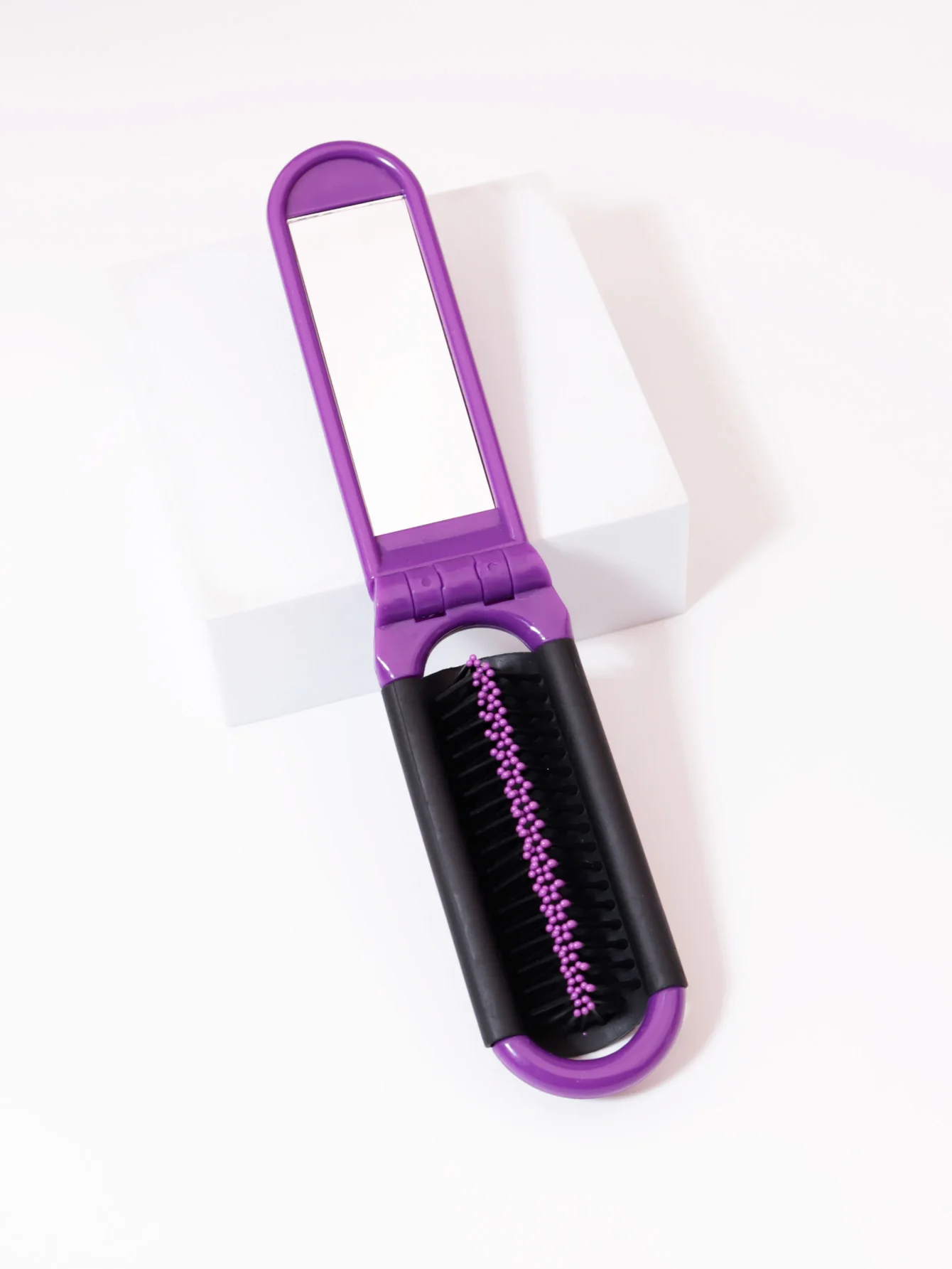 1pc foldable mirror comb, portable folding comb, anti-static and high-temperature travel comb For Hair Accessories