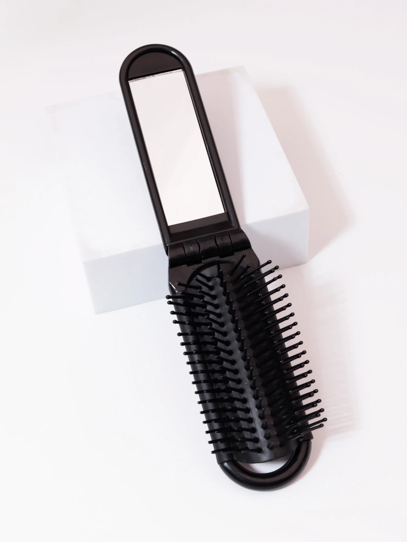 1pc foldable mirror comb, portable folding comb, anti-static and high-temperature travel comb For Hair Accessories