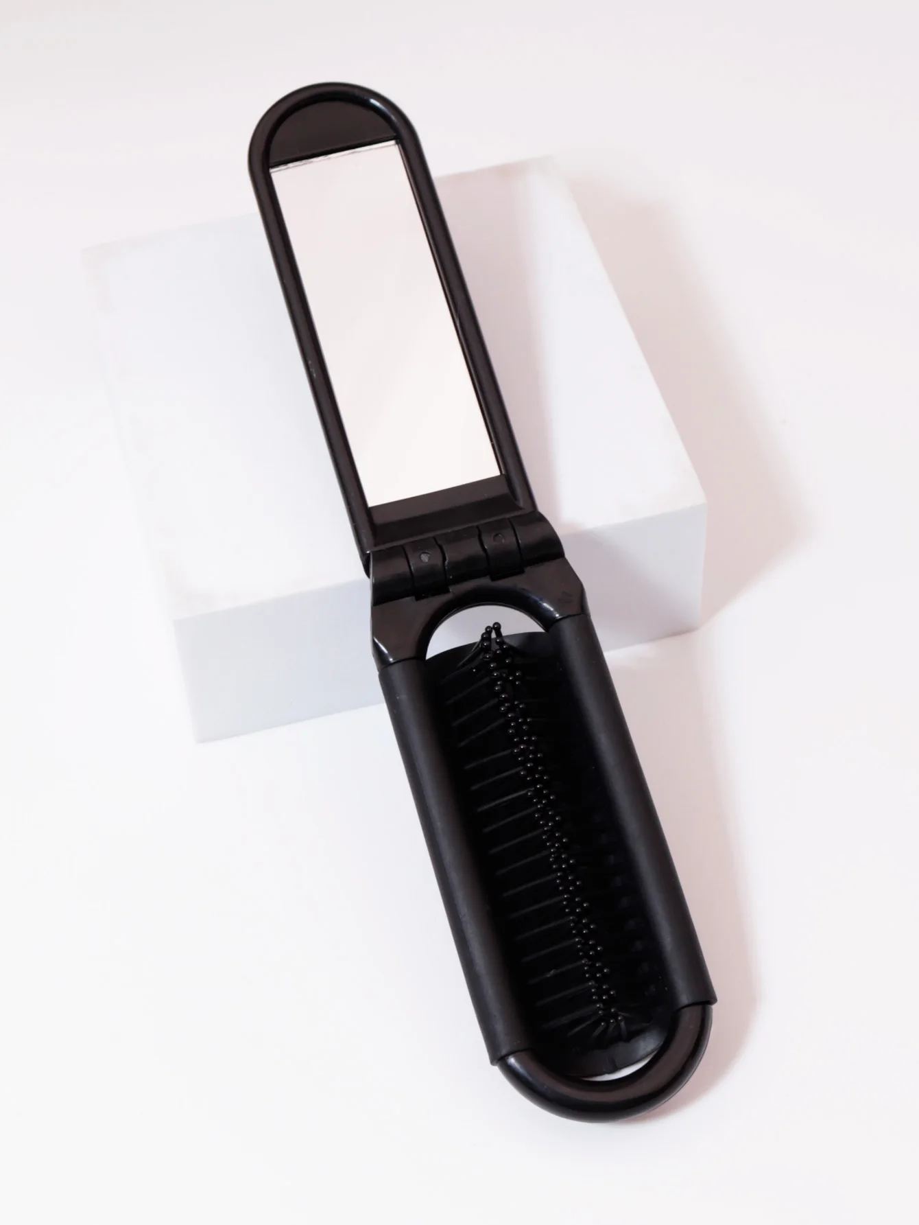 1pc foldable mirror comb, portable folding comb, anti-static and high-temperature travel comb For Hair Accessories
