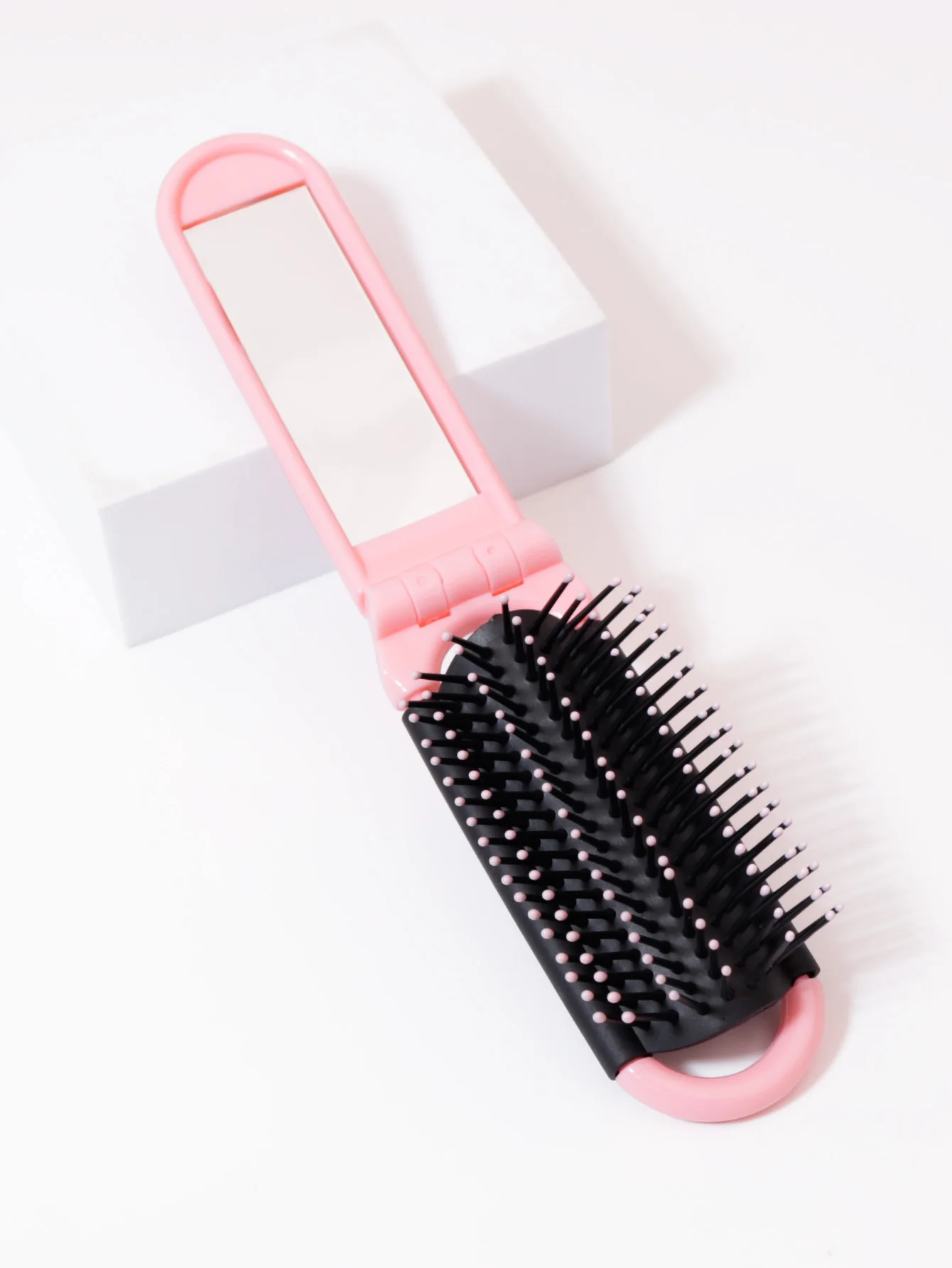 1pc foldable mirror comb, portable folding comb, anti-static and high-temperature travel comb For Hair Accessories