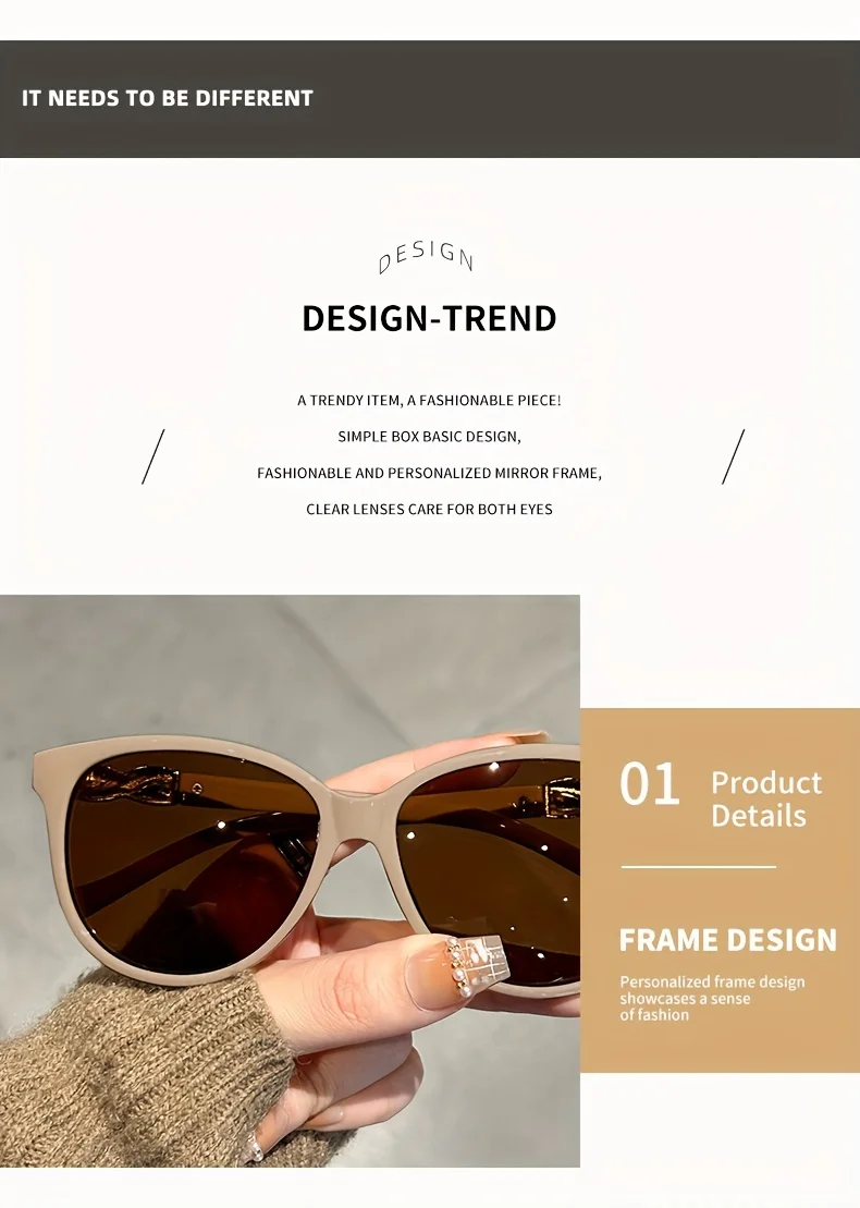 Women's Cat Eye Sunglasses Retro Butterfly Sunglasses Women's Fashion Mountaineering Sunglasses