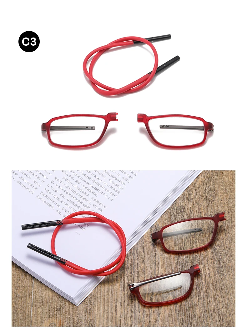 DML Ultralight Reading Glasses Menr Reading Glasses Hanging Stretch Women Anti-fatigue Presbyopia Unise Glasses Diopter +1.5+4.0