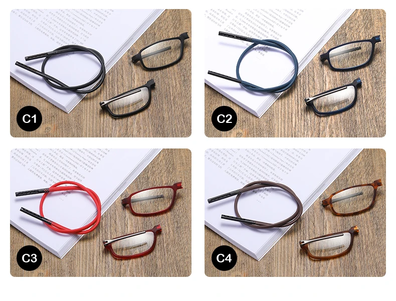 DML Ultralight Reading Glasses Menr Reading Glasses Hanging Stretch Women Anti-fatigue Presbyopia Unise Glasses Diopter +1.5+4.0