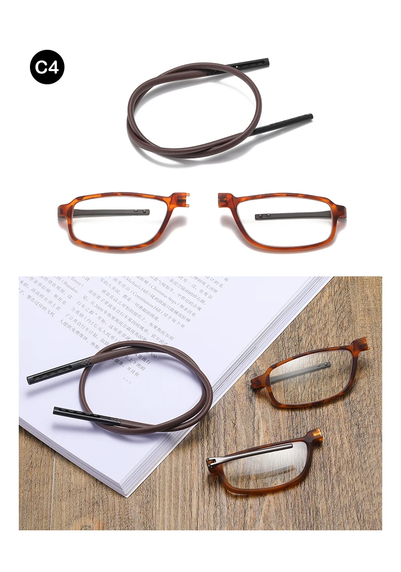 DML Ultralight Reading Glasses Menr Reading Glasses Hanging Stretch Women Anti-fatigue Presbyopia Unise Glasses Diopter +1.5+4.0