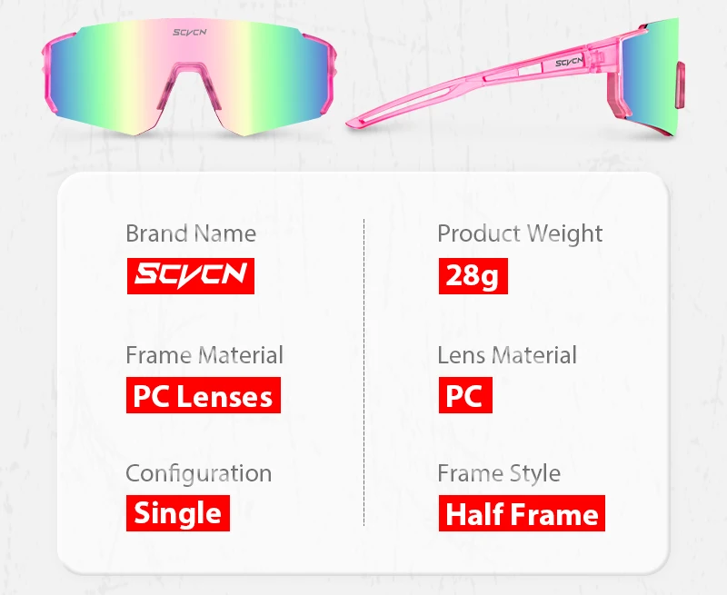SCVCN New Cycling Sunglasses Road Outdoor Driving Bike Glasses Men Women Sports Mountain Climbing Bicycle Cycling UV400 Eyewear