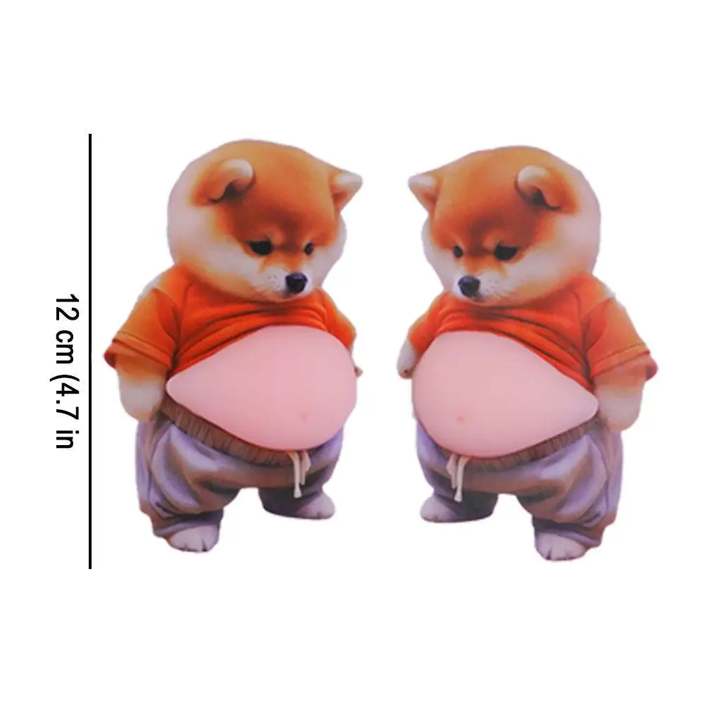 Cute Puppy 3D Puffy Stickers, Squeezeable 3D Soft Cute Belly Dog Stickers for Phone Case Notebook Scrapbooking DIY Decoration