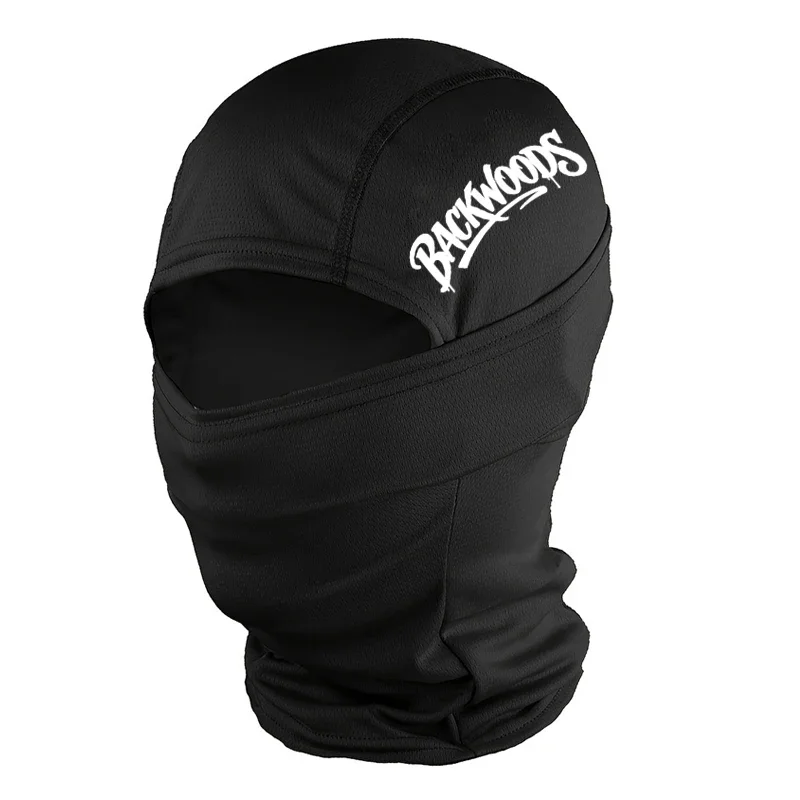 Musion Balaclava Face Mask Breathable BACKWOODS Print Sweat Absorbing Sunscreen Helmet Hat Set Suitable for Cycling and Hiking