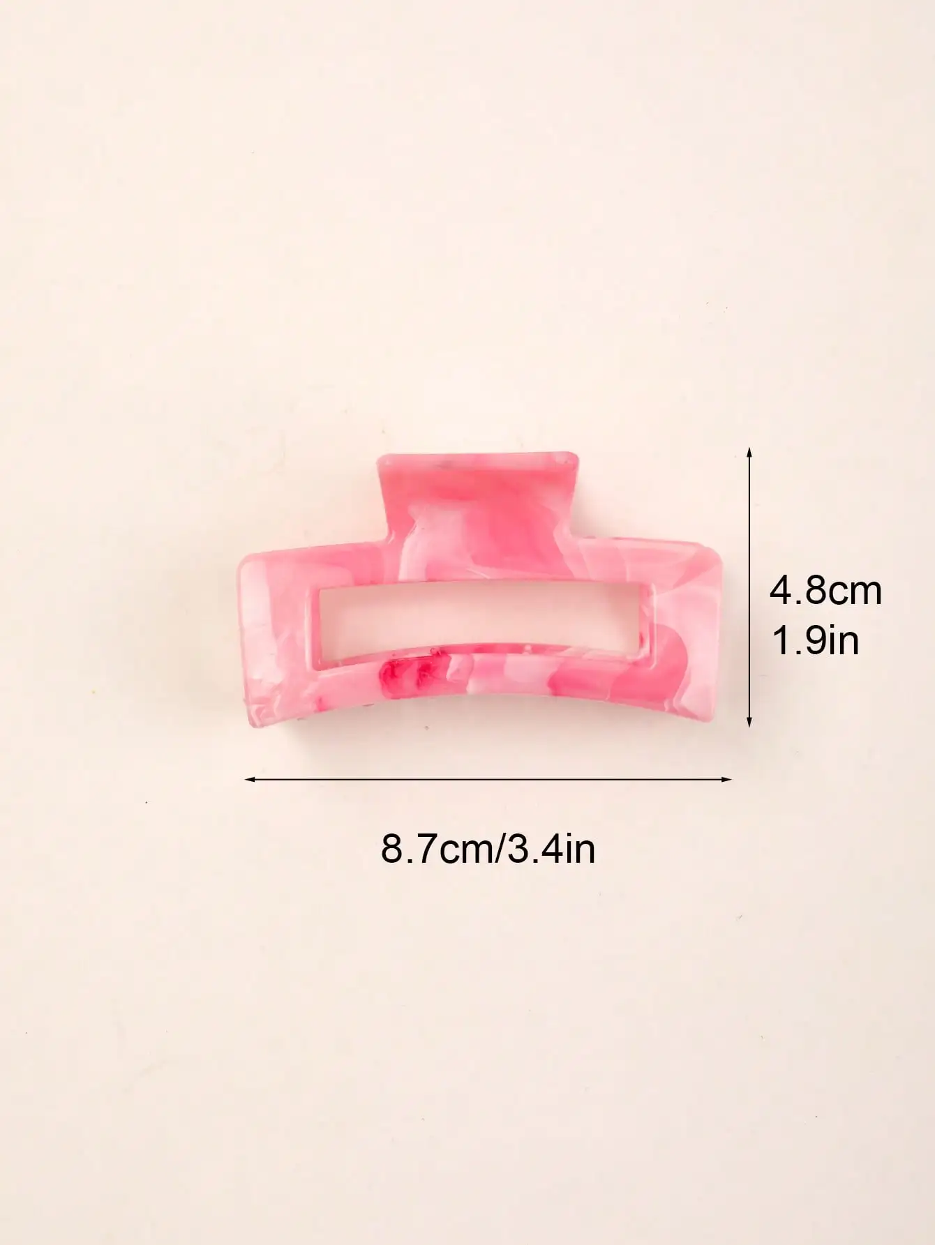 2 Pcs Large Marble Hair Claw Clips for Women Thick Hair White Banana Hair Clips Ripple Jaw Clips Strong Hold Hair Accessories