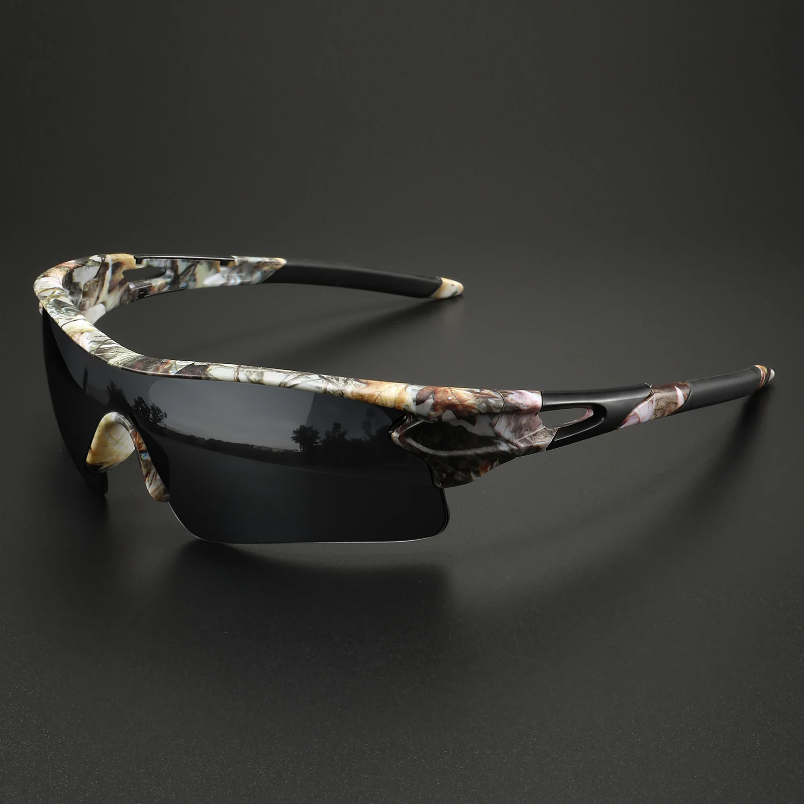 Classic Sports Sunglasses with One-Piece Wraparound UV400 Lens - Unisex Comfort Fit for Cycling, Running, Hiking & Outdoor