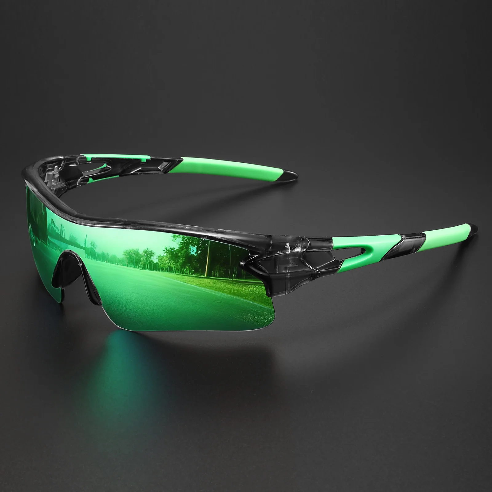 Classic Sports Sunglasses with One-Piece Wraparound UV400 Lens - Unisex Comfort Fit for Cycling, Running, Hiking & Outdoor