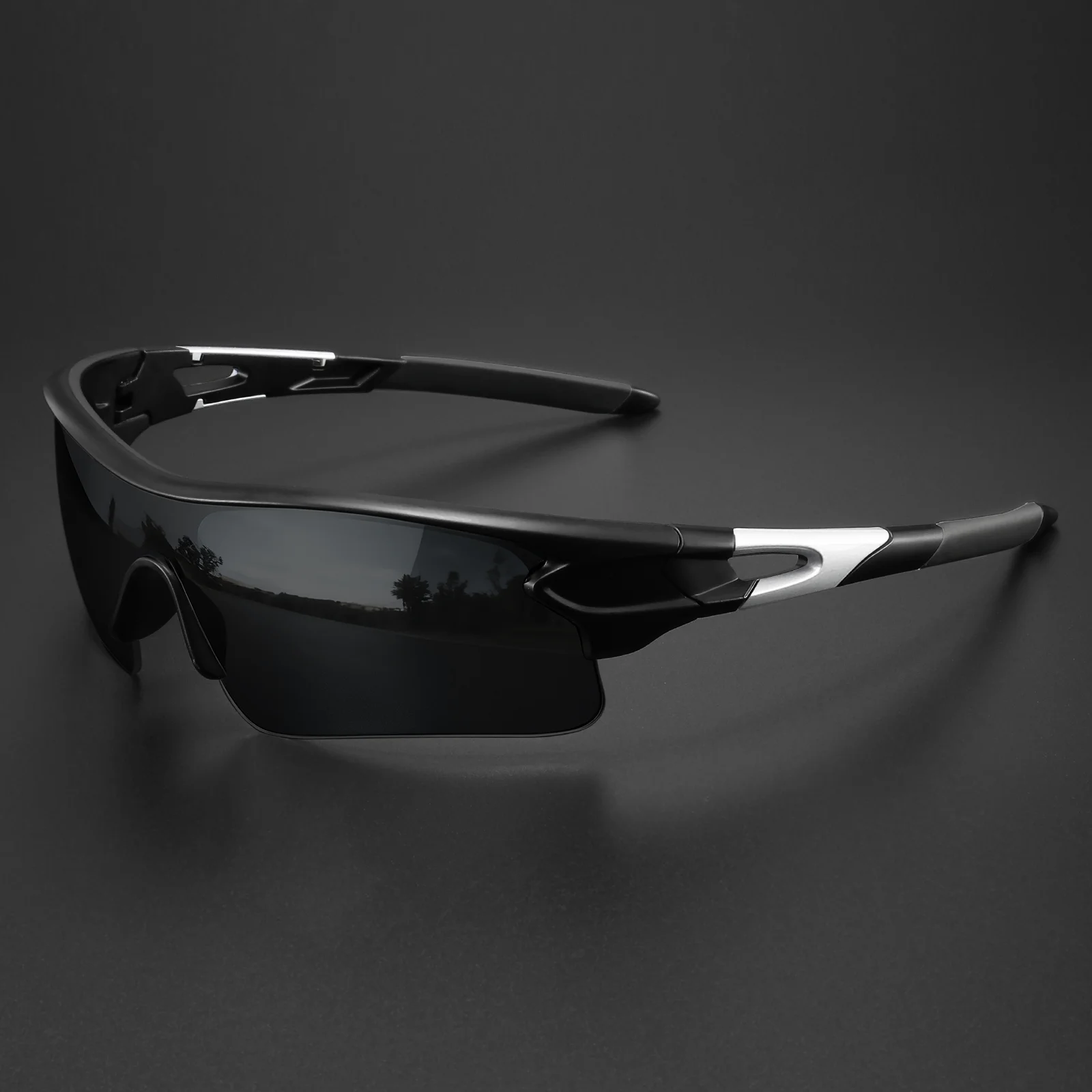 Classic Sports Sunglasses with One-Piece Wraparound UV400 Lens - Unisex Comfort Fit for Cycling, Running, Hiking & Outdoor