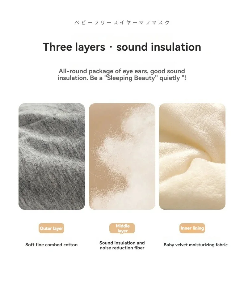 2 In 1 Sleep Earplugs And Adjustable Eye Mask Noise Reduction Travel Nap Sound Insulation Earmuffs for Better Sleep Anytime