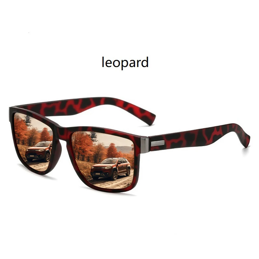 Fashion Classic Square Sunglasses Men Women Driving Fishing Colorful Trendy Lightweight Outdoor Goggles