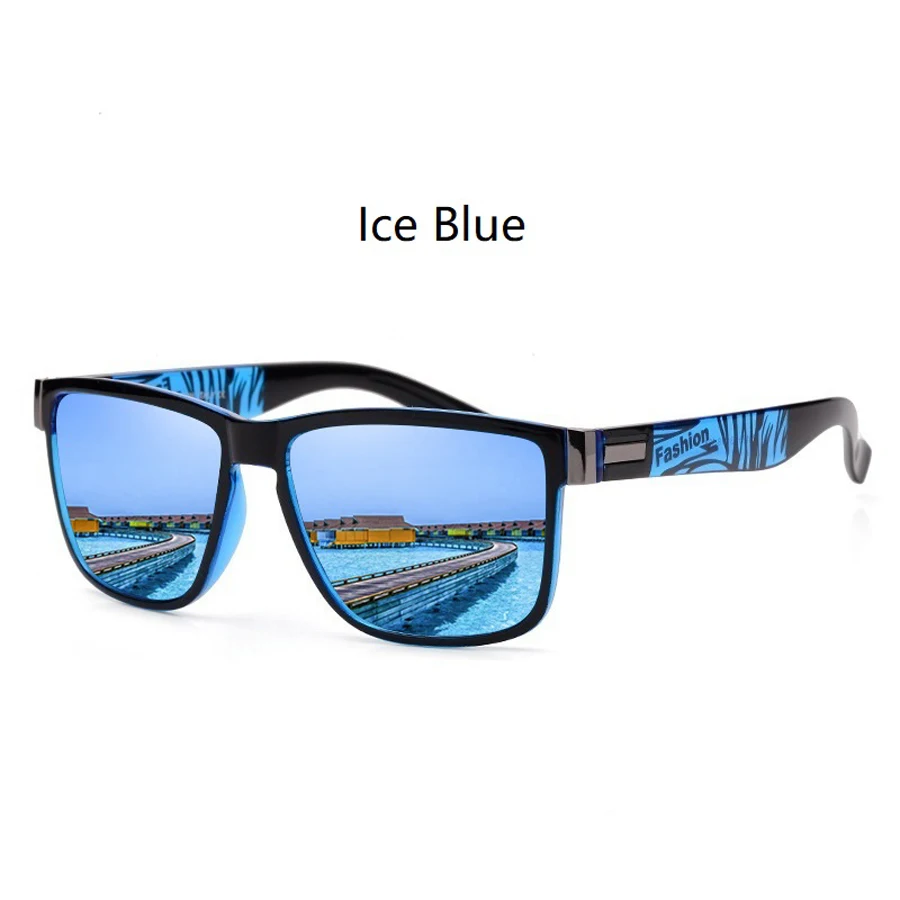 Fashion Classic Square Sunglasses Men Women Driving Fishing Colorful Trendy Lightweight Outdoor Goggles
