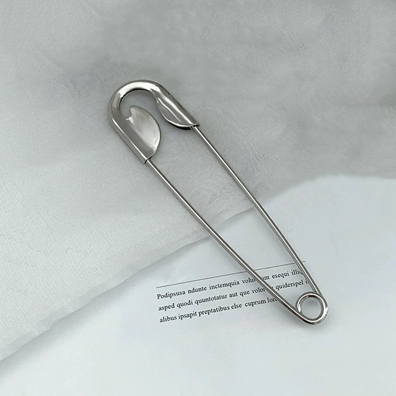 Simple Big Size Brooch Pin Women Hair Clip Brooch Buckles Jeans Fixed Suit Clothing Waist Clip Lady Waist Tighting Pins Jewelry