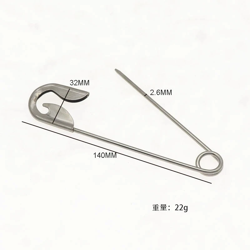Simple Big Size Brooch Pin Women Hair Clip Brooch Buckles Jeans Fixed Suit Clothing Waist Clip Lady Waist Tighting Pins Jewelry
