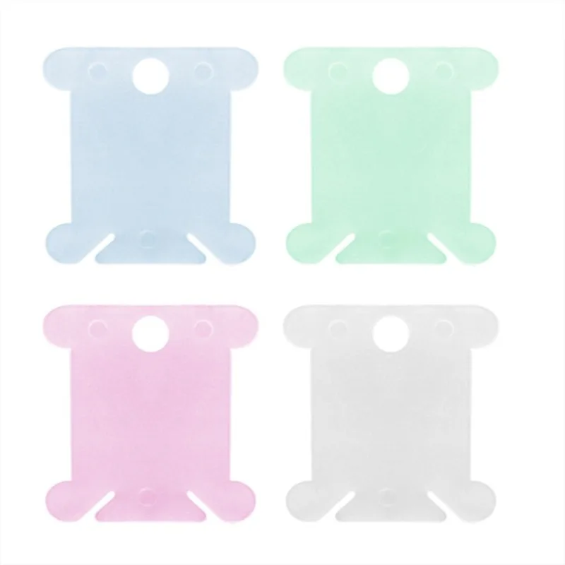 50PCS/Set Plastic Bobbins Floss Set Spool Thread Card Embroidery Floss DIY Stitch Organizer Holder Sewing Tools