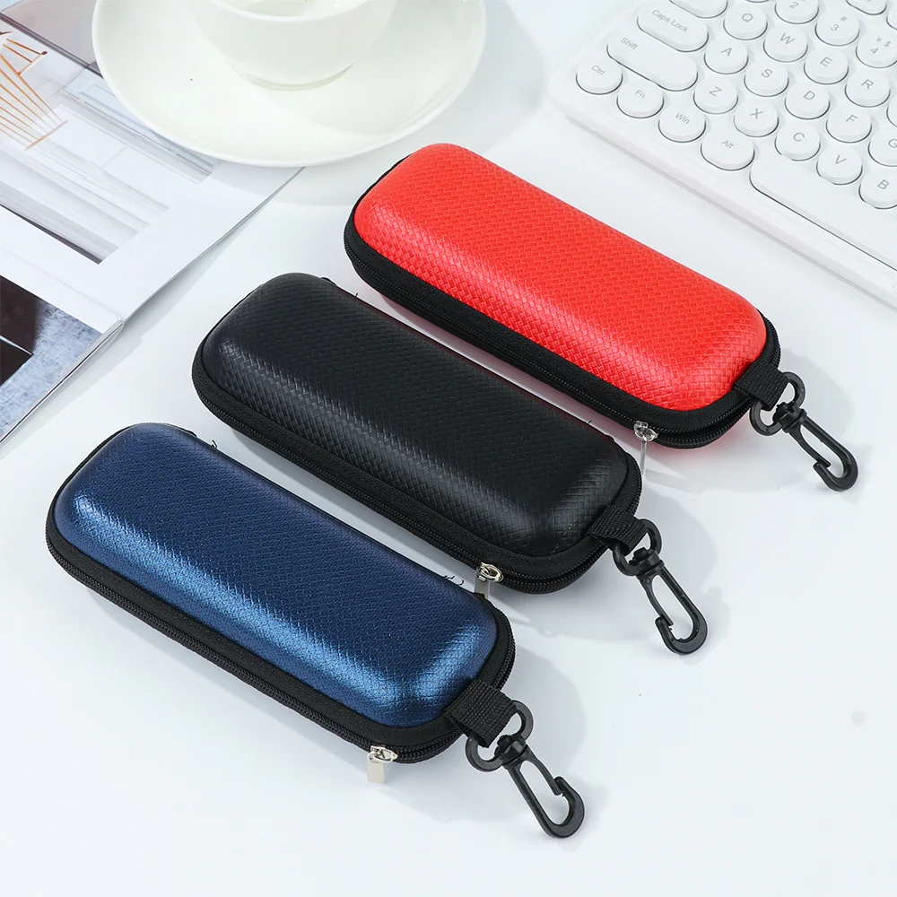 KLASSNUM Portable Glasses Cases EVA Eyewear Hard Case for Women Men Reding Glasses Box With Lanyard Zipper Cases Protector 2026