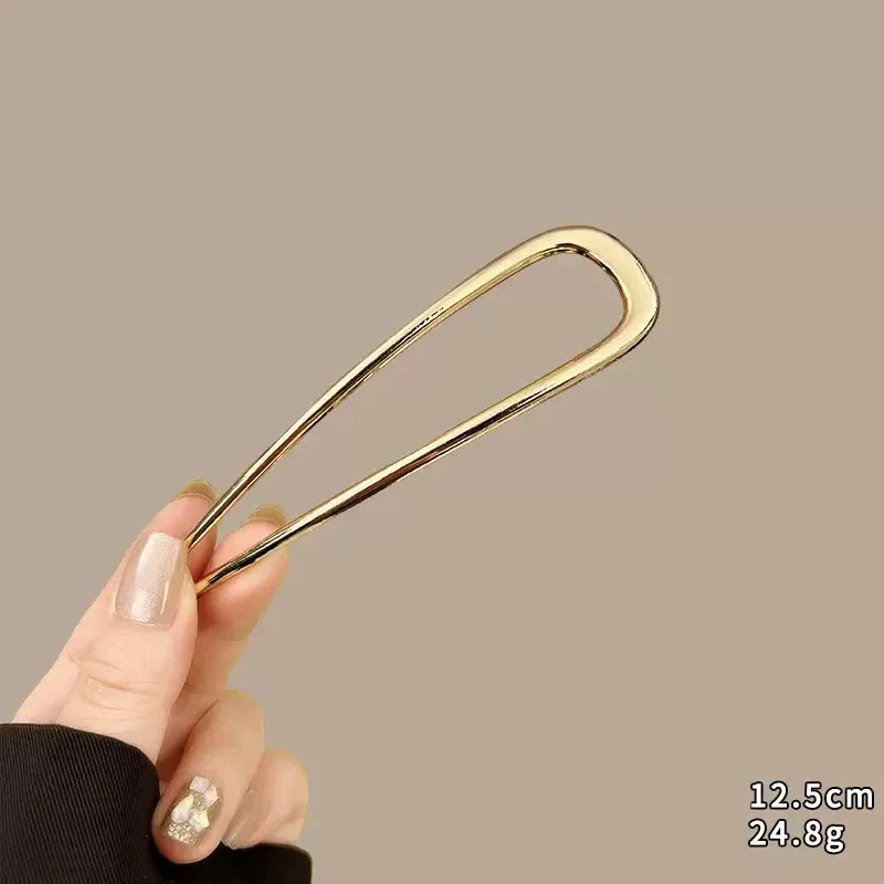 New Simple U Shaped Hairpin Metal Hair Sticks U French Hair Clips Pins Fashionable Hair Jewelry Accessories for Women Wholesale