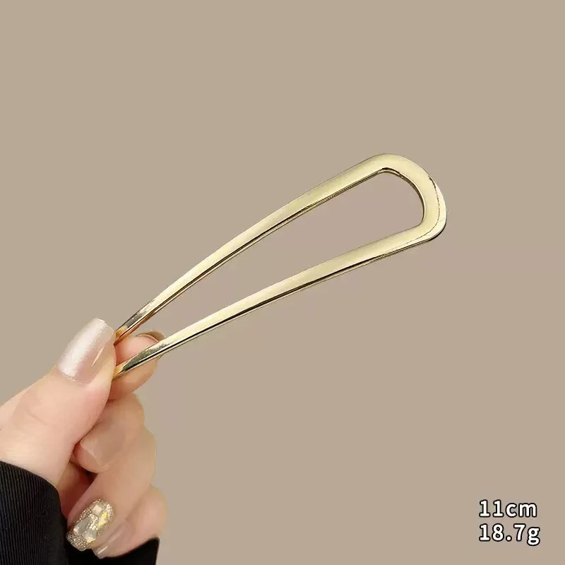 New Simple U Shaped Hairpin Metal Hair Sticks U French Hair Clips Pins Fashionable Hair Jewelry Accessories for Women Wholesale