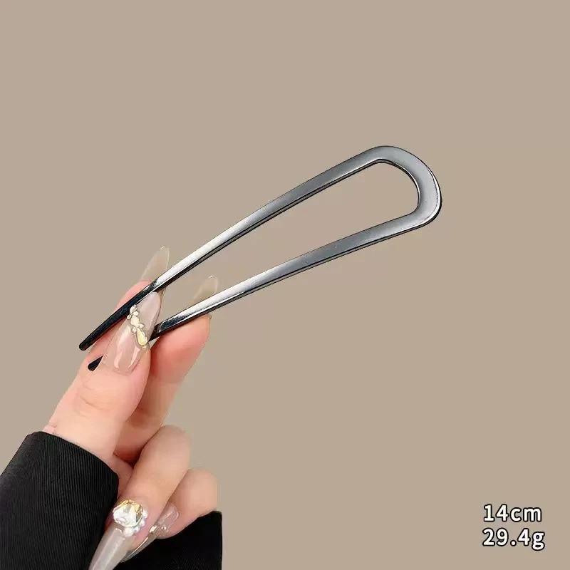 New Simple U Shaped Hairpin Metal Hair Sticks U French Hair Clips Pins Fashionable Hair Jewelry Accessories for Women Wholesale