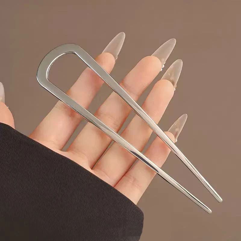 New Simple U Shaped Hairpin Metal Hair Sticks U French Hair Clips Pins Fashionable Hair Jewelry Accessories for Women Wholesale