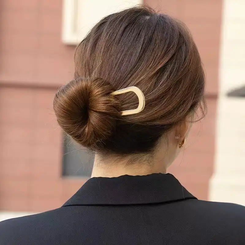 New Simple U Shaped Hairpin Metal Hair Sticks U French Hair Clips Pins Fashionable Hair Jewelry Accessories for Women Wholesale