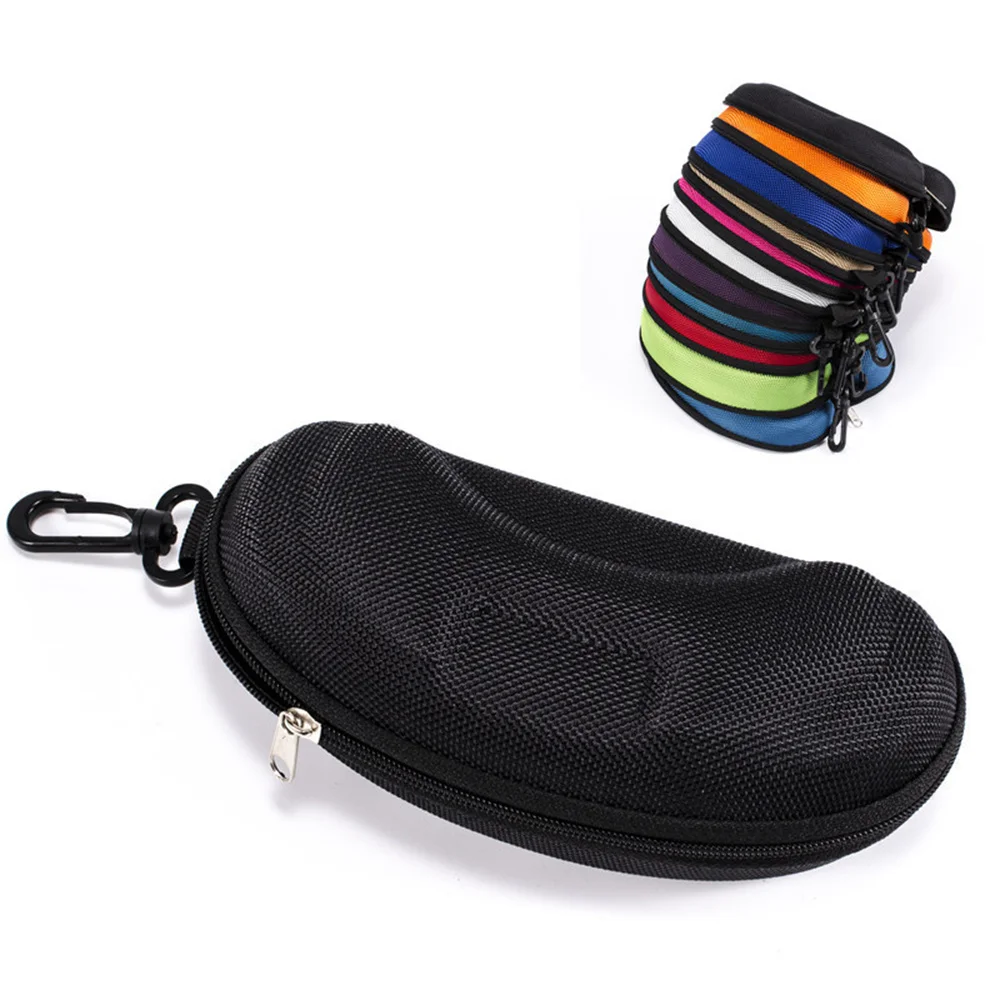 Glasses Box Sunglasses Case Spectacle Case Eyeglass Box Hard Case with Lanyard Zipper with Hook Eyewear Bag Accessories