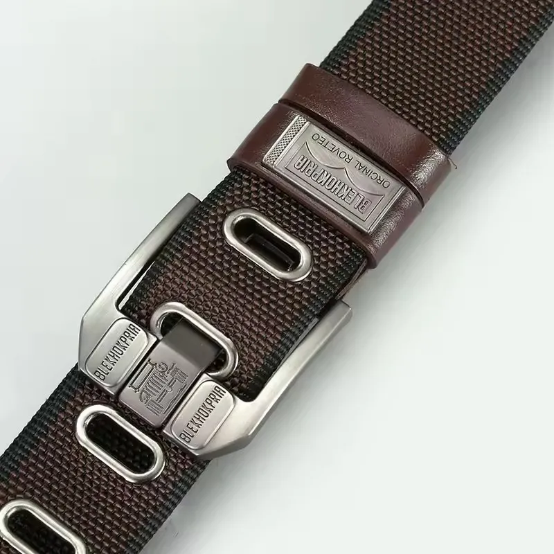High-Quality Retro Canvas Belt for Men, Pin Buckle Design Casual Decorative Waist Strap Ideal for Youth Overalls & Daily Outfits