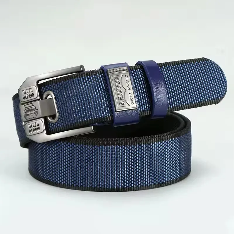 High-Quality Retro Canvas Belt for Men, Pin Buckle Design Casual Decorative Waist Strap Ideal for Youth Overalls & Daily Outfits
