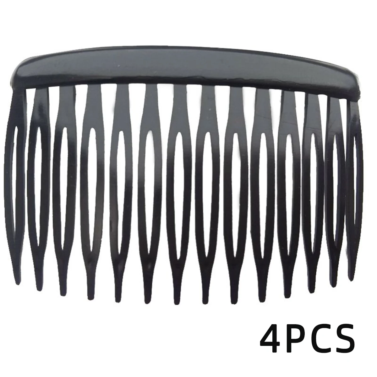 4Pcs French 14 Teeth Hair Comb Hair Accessories Straight Teeth Hair Clip Hair Side Comb Bridal Wedding Veil Comb Retro Effect